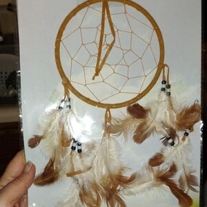 Tan and White Dreamcatcher Wall Decor